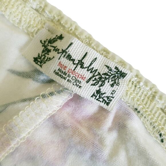 FREE PEOPLE Oh La La Booty boy short floral cheeky panties yellow undies XS NEW - Picture 4 of 5